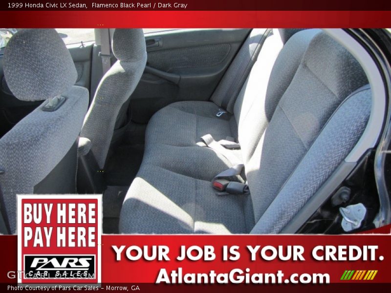 Flamenco Black Pearl / Dark Gray 1999 Honda Civic LX Sedan