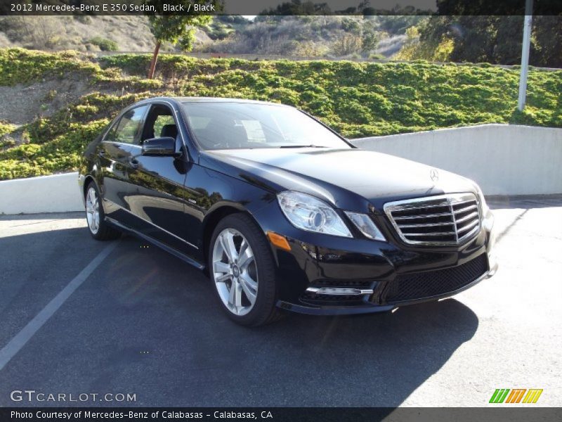Black / Black 2012 Mercedes-Benz E 350 Sedan