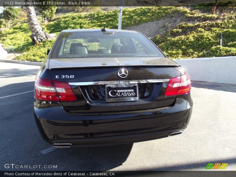 Black / Black 2012 Mercedes-Benz E 350 Sedan