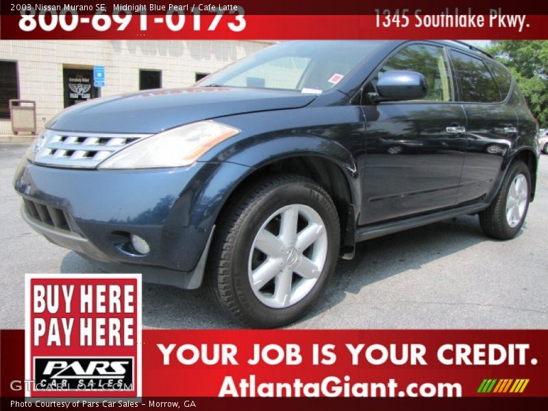 Midnight Blue Pearl / Cafe Latte 2003 Nissan Murano SE