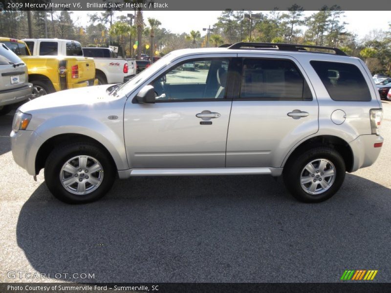 Brilliant Silver Metallic / Black 2009 Mercury Mariner V6
