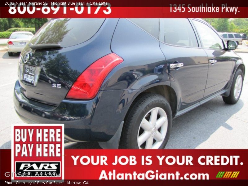 Midnight Blue Pearl / Cafe Latte 2003 Nissan Murano SE