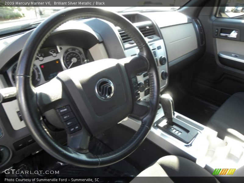Brilliant Silver Metallic / Black 2009 Mercury Mariner V6