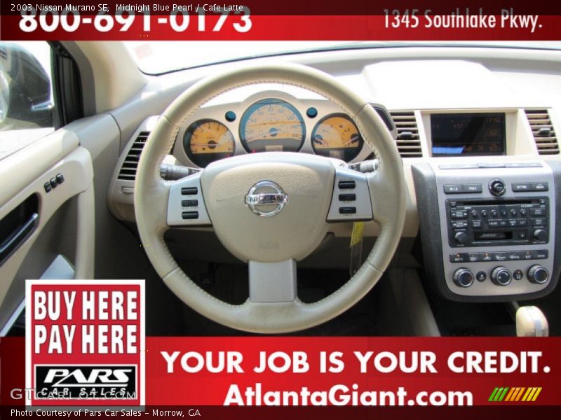 Midnight Blue Pearl / Cafe Latte 2003 Nissan Murano SE