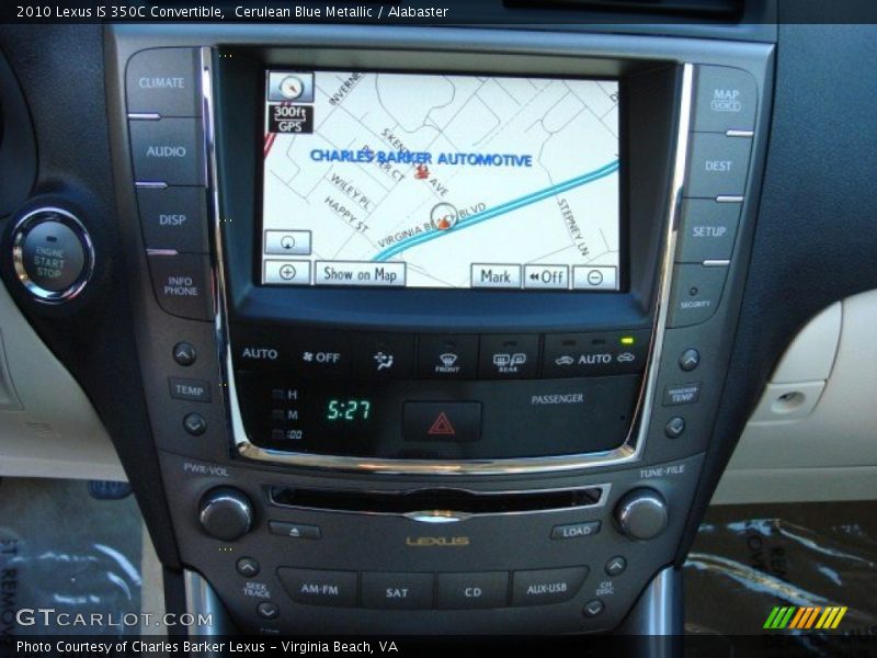 Navigation of 2010 IS 350C Convertible