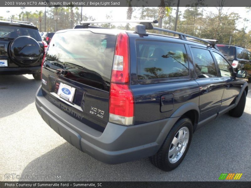 Nautic Blue Metallic / Beige/Light Sand 2003 Volvo XC70 AWD