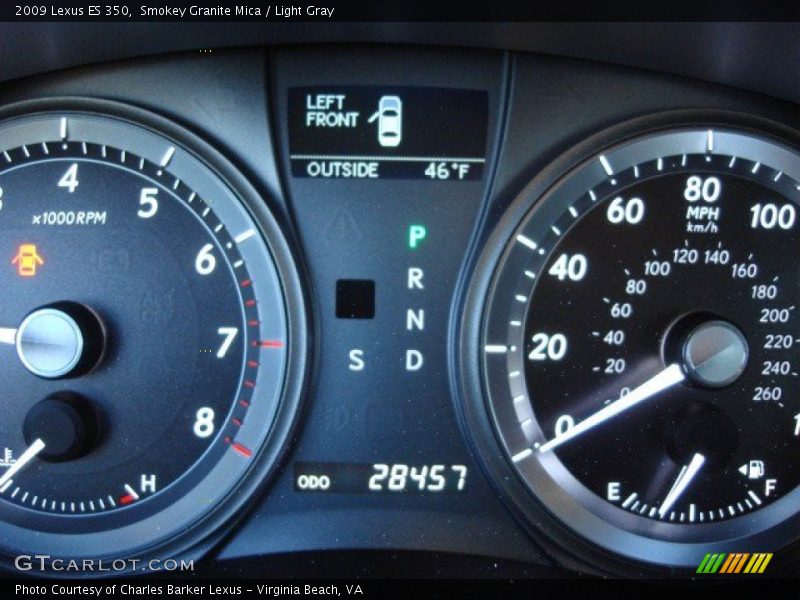 Smokey Granite Mica / Light Gray 2009 Lexus ES 350