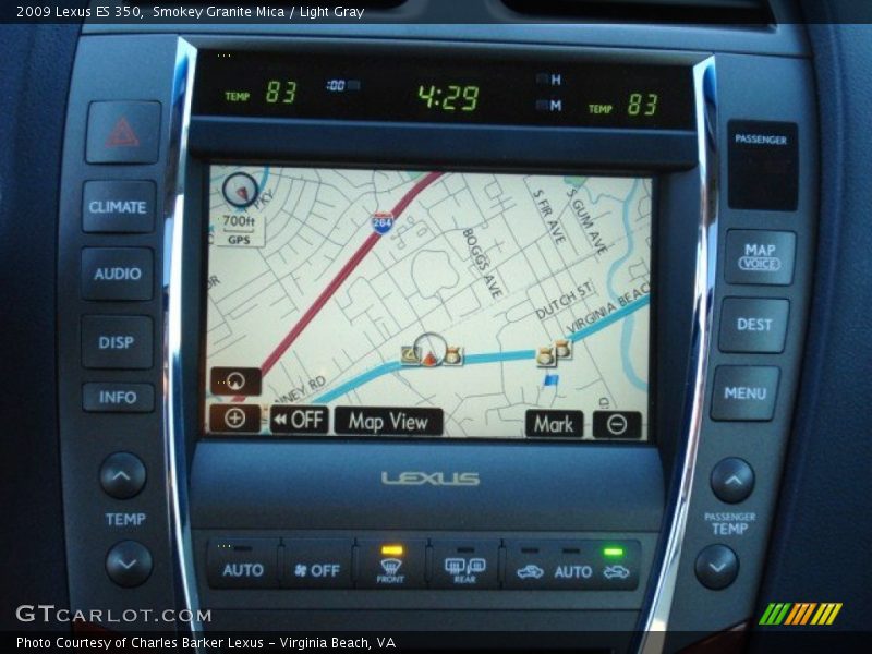 Smokey Granite Mica / Light Gray 2009 Lexus ES 350