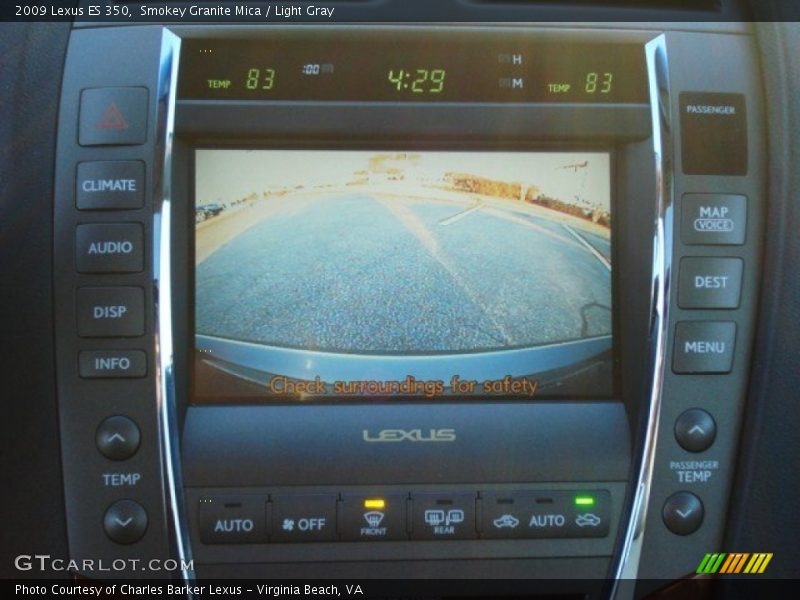 Smokey Granite Mica / Light Gray 2009 Lexus ES 350