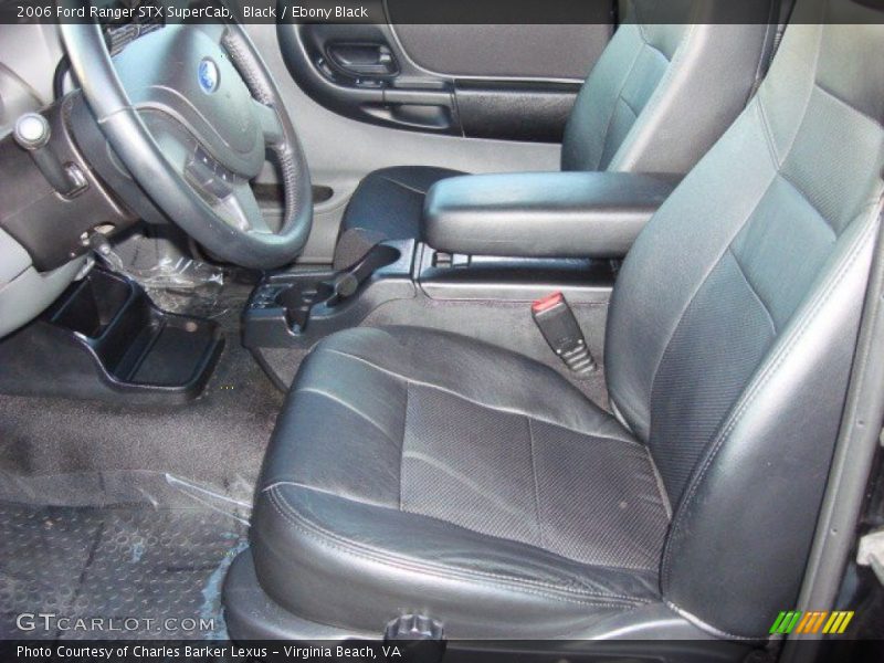  2006 Ranger STX SuperCab Ebony Black Interior