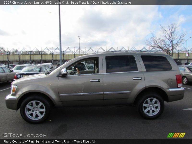 Light Khaki Beige Metallic / Dark Khaki/Light Graystone 2007 Chrysler Aspen Limited 4WD
