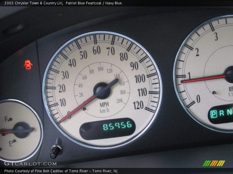 Patriot Blue Pearlcoat / Navy Blue 2003 Chrysler Town & Country LXi