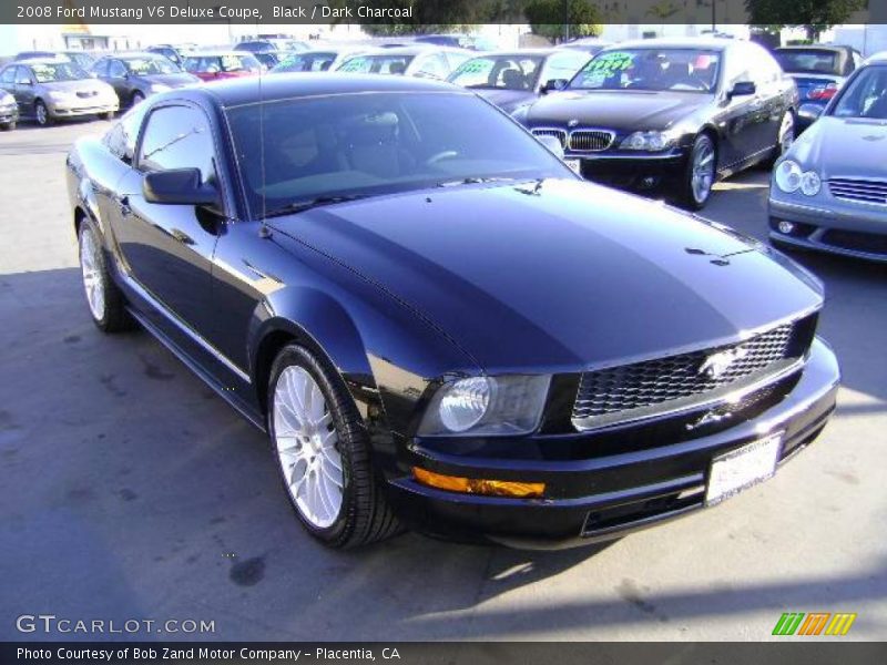 Black / Dark Charcoal 2008 Ford Mustang V6 Deluxe Coupe