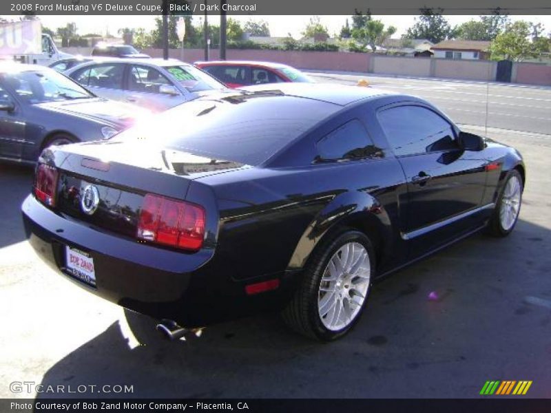 Black / Dark Charcoal 2008 Ford Mustang V6 Deluxe Coupe