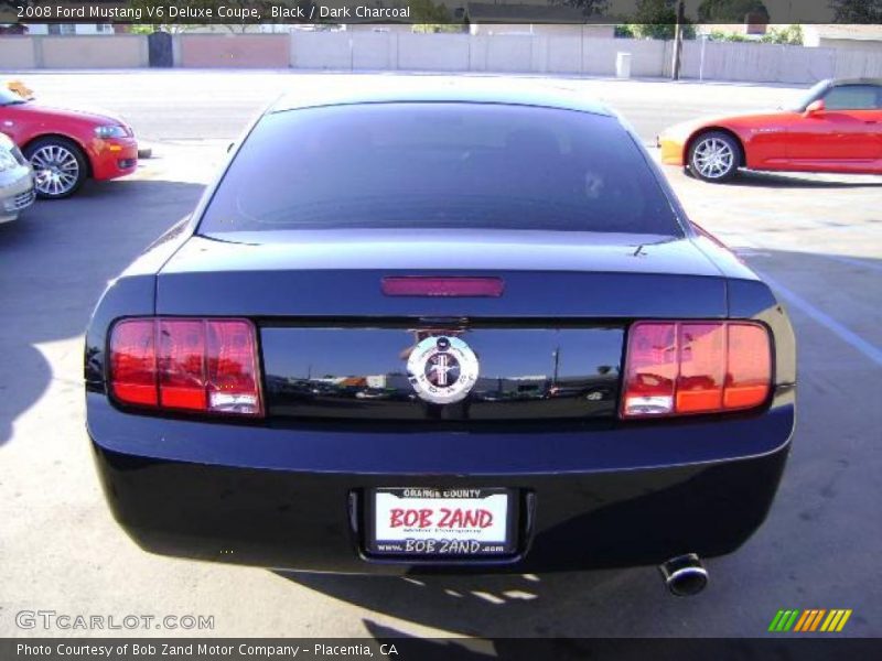 Black / Dark Charcoal 2008 Ford Mustang V6 Deluxe Coupe