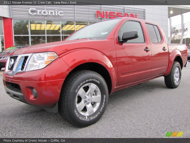 Lava Red / Steel 2012 Nissan Frontier SV Crew Cab