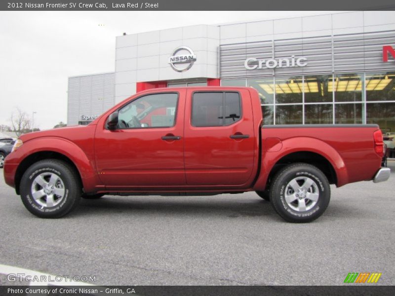 Lava Red / Steel 2012 Nissan Frontier SV Crew Cab