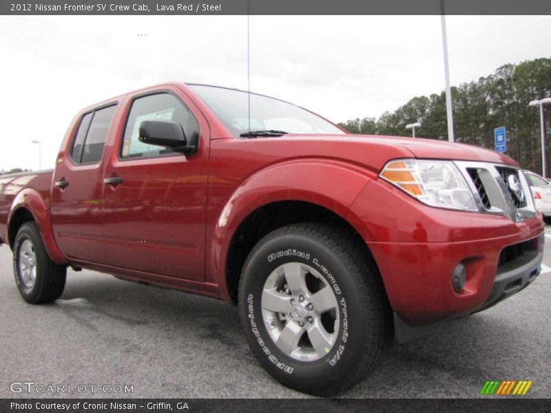 Lava Red / Steel 2012 Nissan Frontier SV Crew Cab