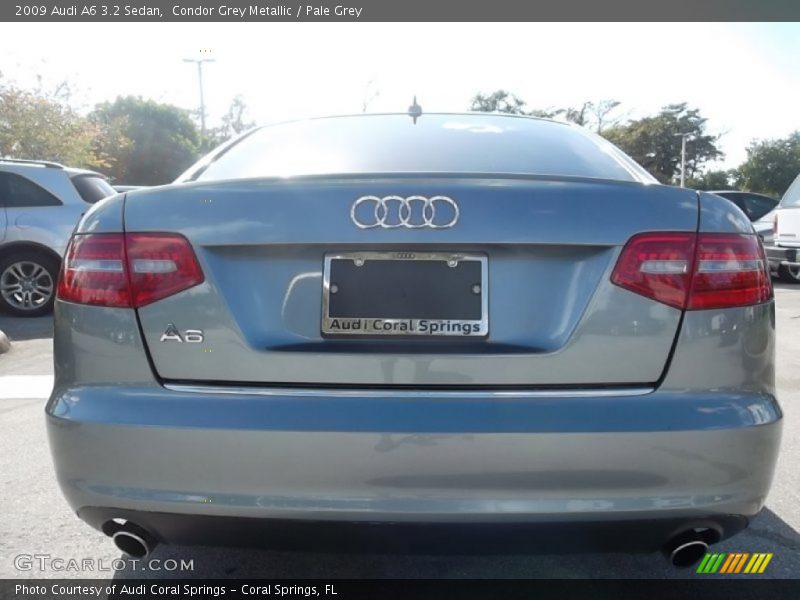 Condor Grey Metallic / Pale Grey 2009 Audi A6 3.2 Sedan