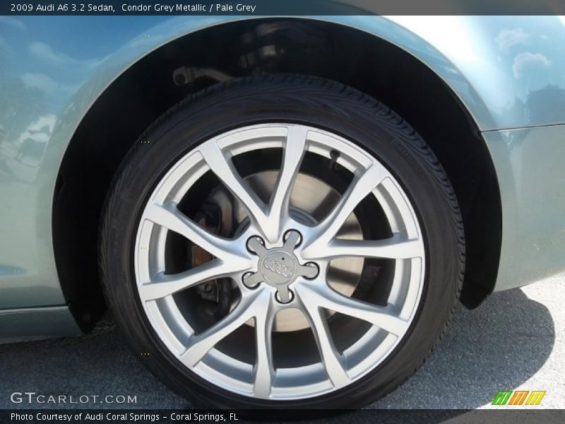Condor Grey Metallic / Pale Grey 2009 Audi A6 3.2 Sedan