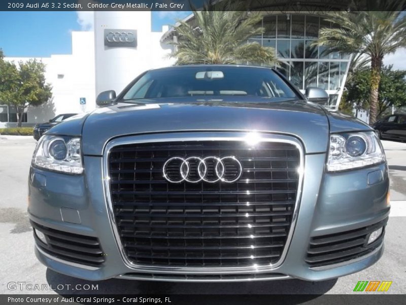 Condor Grey Metallic / Pale Grey 2009 Audi A6 3.2 Sedan
