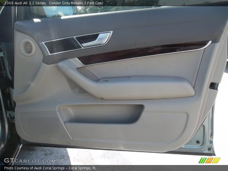 Condor Grey Metallic / Pale Grey 2009 Audi A6 3.2 Sedan