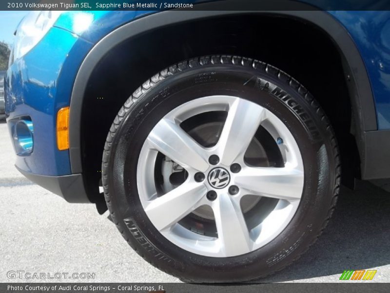 Sapphire Blue Metallic / Sandstone 2010 Volkswagen Tiguan SEL