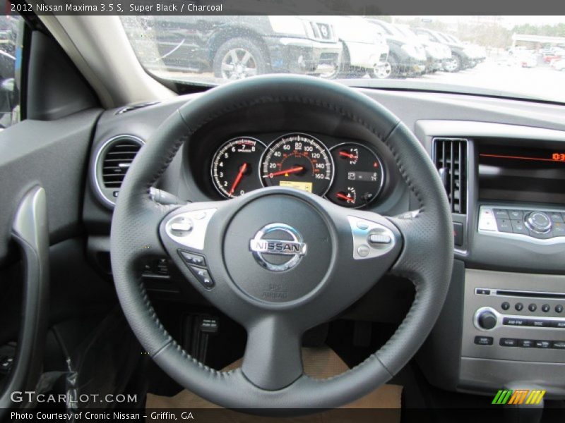 Super Black / Charcoal 2012 Nissan Maxima 3.5 S