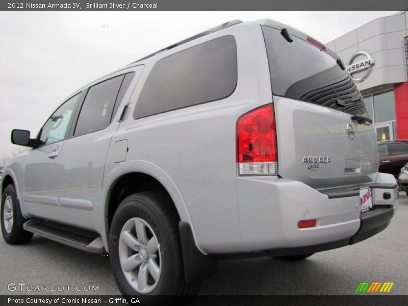 Brilliant Silver / Charcoal 2012 Nissan Armada SV