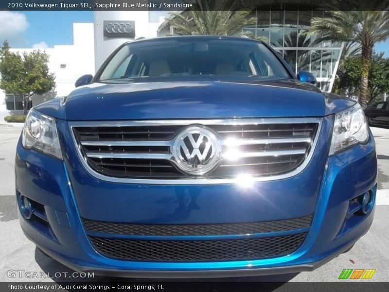 Sapphire Blue Metallic / Sandstone 2010 Volkswagen Tiguan SEL