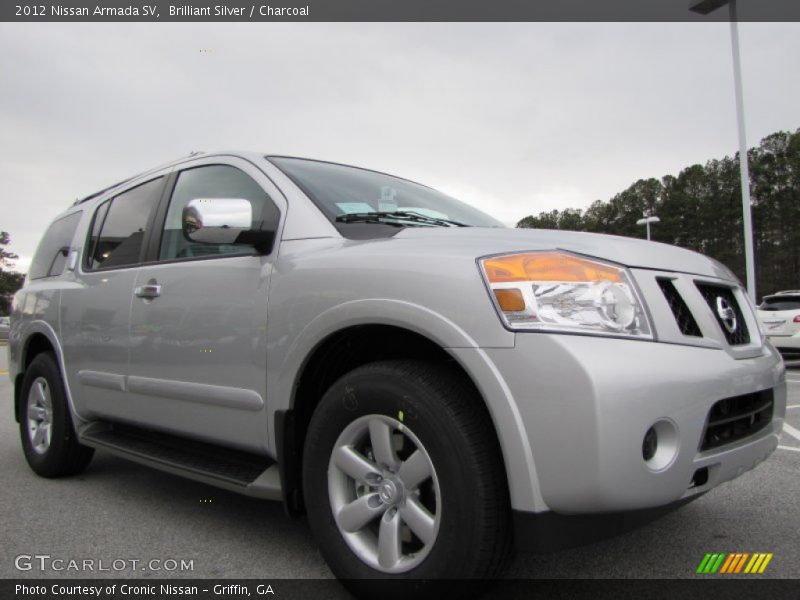 Brilliant Silver / Charcoal 2012 Nissan Armada SV