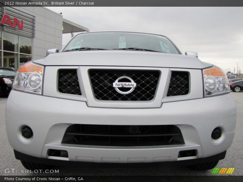 Brilliant Silver / Charcoal 2012 Nissan Armada SV