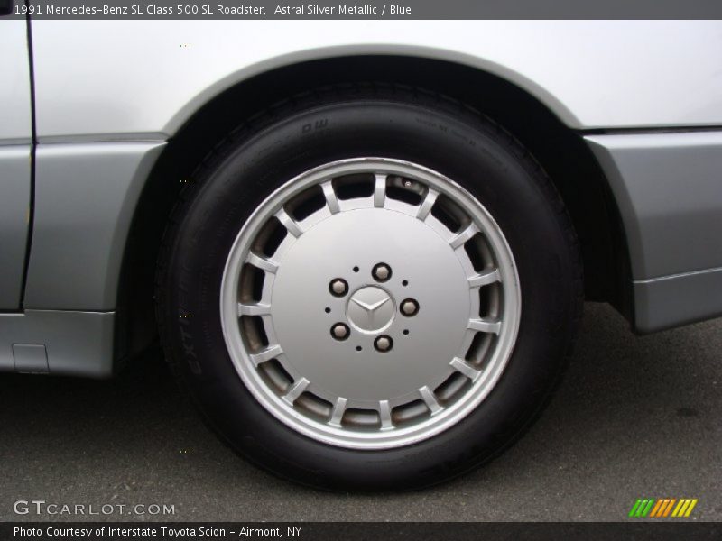 Astral Silver Metallic / Blue 1991 Mercedes-Benz SL Class 500 SL Roadster