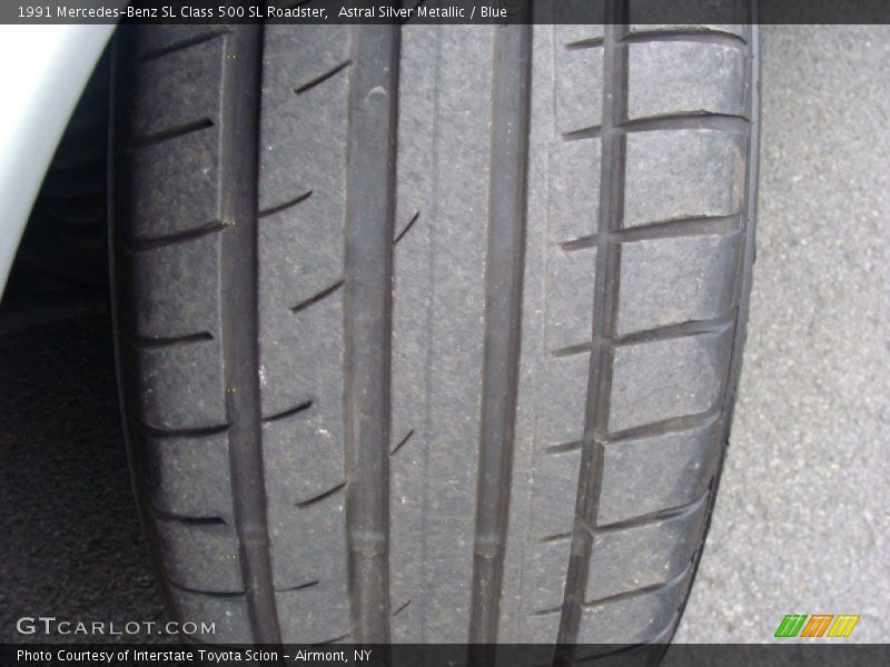 Astral Silver Metallic / Blue 1991 Mercedes-Benz SL Class 500 SL Roadster
