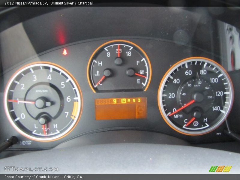 Brilliant Silver / Charcoal 2012 Nissan Armada SV