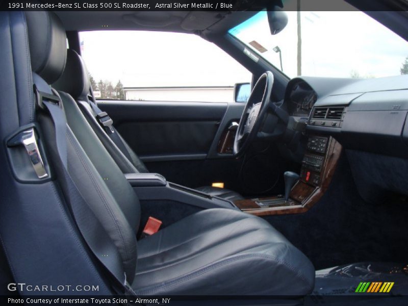 Astral Silver Metallic / Blue 1991 Mercedes-Benz SL Class 500 SL Roadster