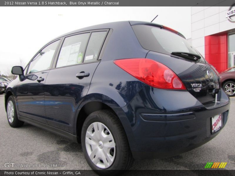 Blue Onyx Metallic / Charcoal 2012 Nissan Versa 1.8 S Hatchback