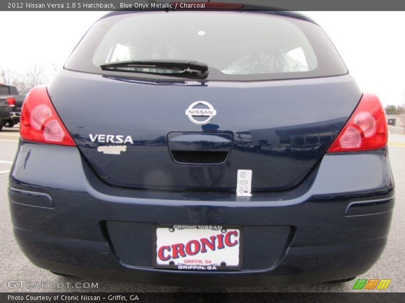 Blue Onyx Metallic / Charcoal 2012 Nissan Versa 1.8 S Hatchback