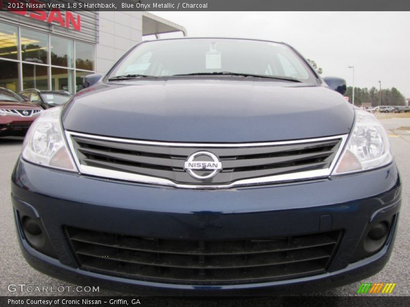 Blue Onyx Metallic / Charcoal 2012 Nissan Versa 1.8 S Hatchback