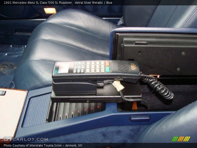 Astral Silver Metallic / Blue 1991 Mercedes-Benz SL Class 500 SL Roadster