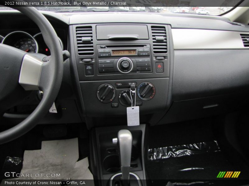 Blue Onyx Metallic / Charcoal 2012 Nissan Versa 1.8 S Hatchback