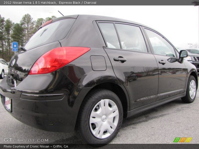 Espresso Black / Charcoal 2012 Nissan Versa 1.8 S Hatchback