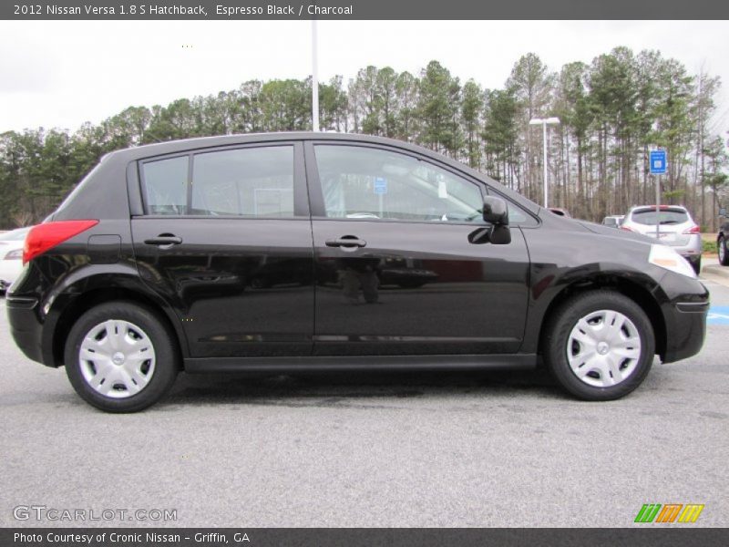 Espresso Black / Charcoal 2012 Nissan Versa 1.8 S Hatchback