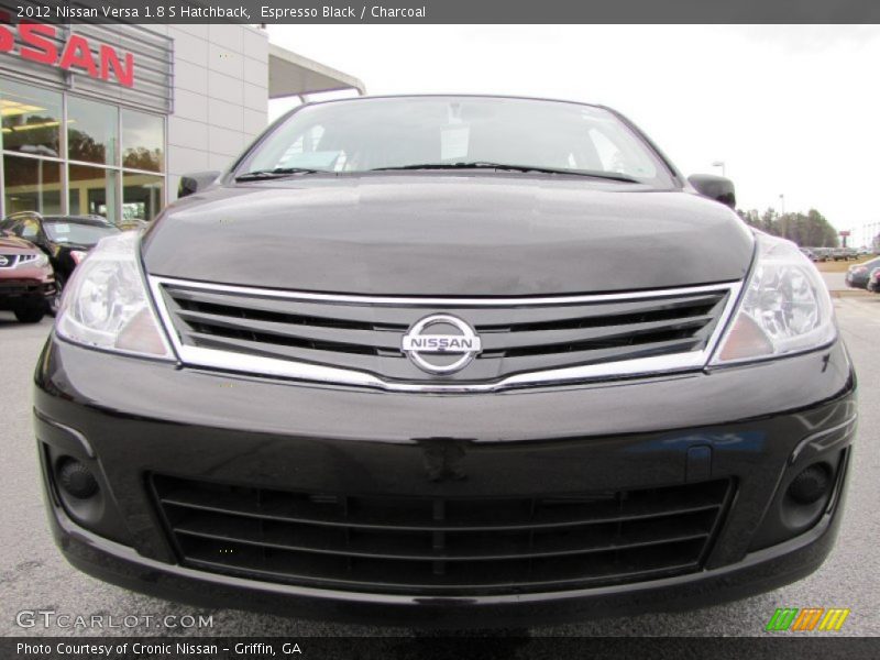 Espresso Black / Charcoal 2012 Nissan Versa 1.8 S Hatchback