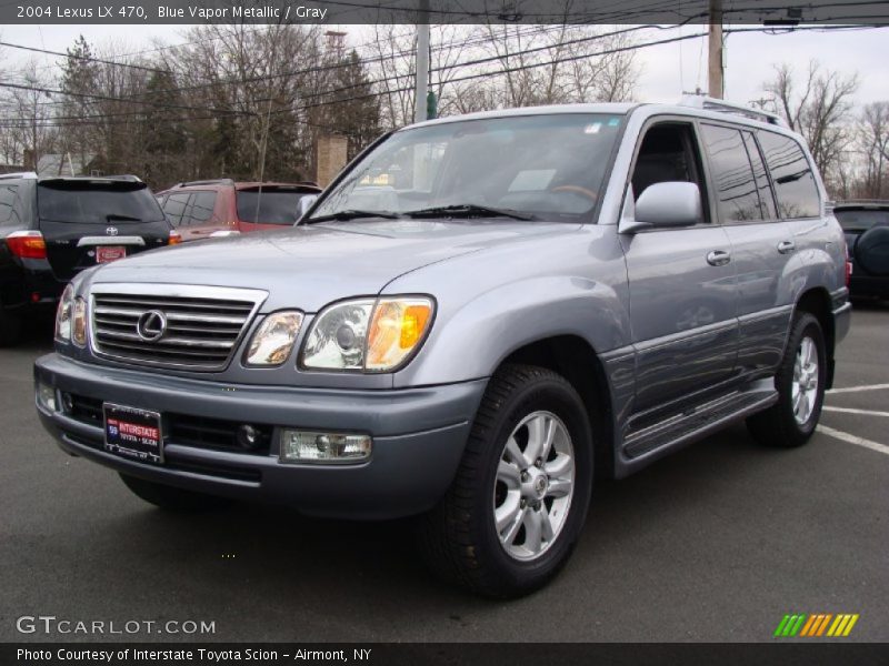 Blue Vapor Metallic / Gray 2004 Lexus LX 470
