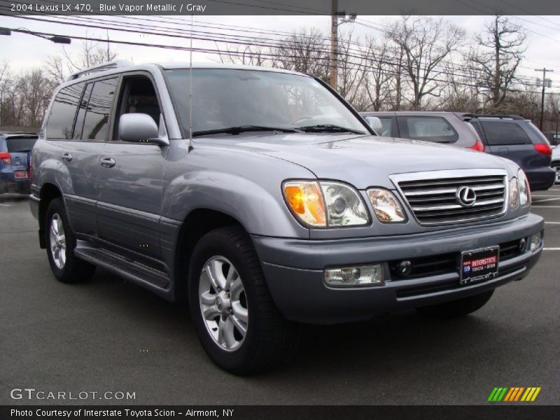 Blue Vapor Metallic / Gray 2004 Lexus LX 470