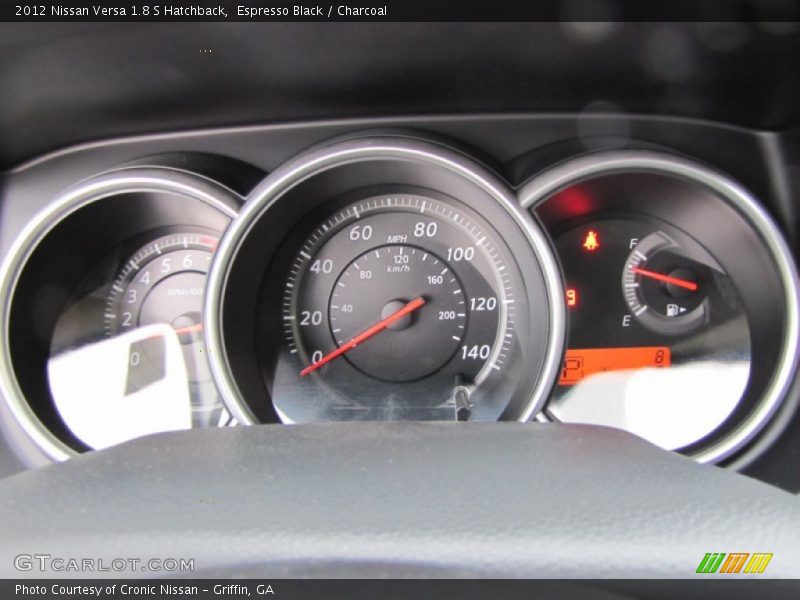 Espresso Black / Charcoal 2012 Nissan Versa 1.8 S Hatchback
