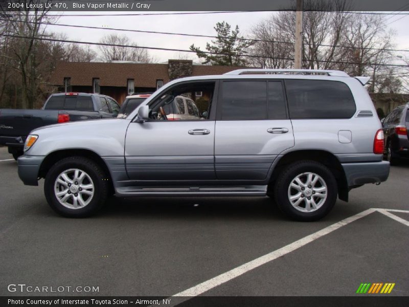 Blue Vapor Metallic / Gray 2004 Lexus LX 470