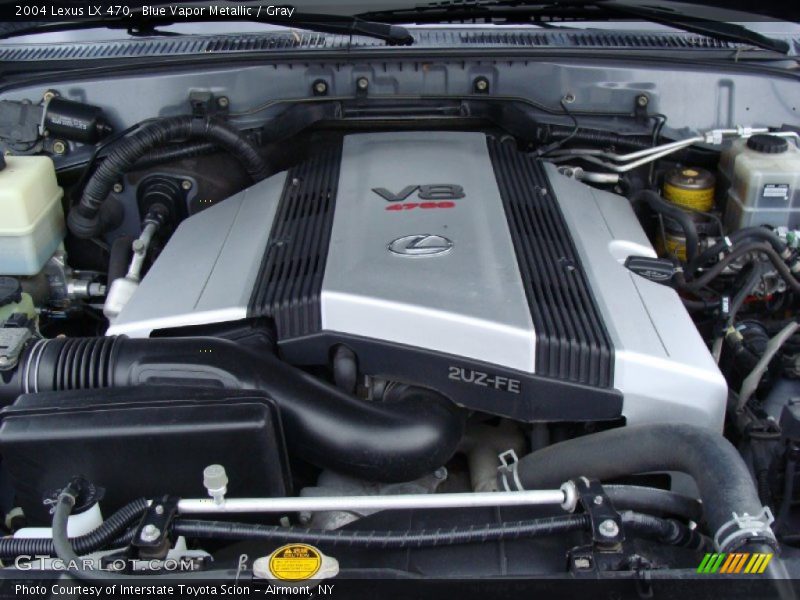 Blue Vapor Metallic / Gray 2004 Lexus LX 470