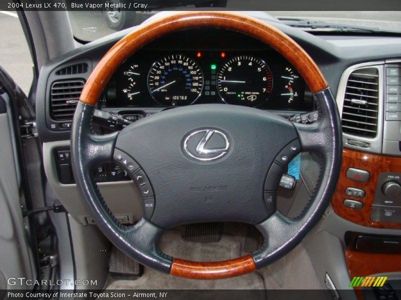 Blue Vapor Metallic / Gray 2004 Lexus LX 470